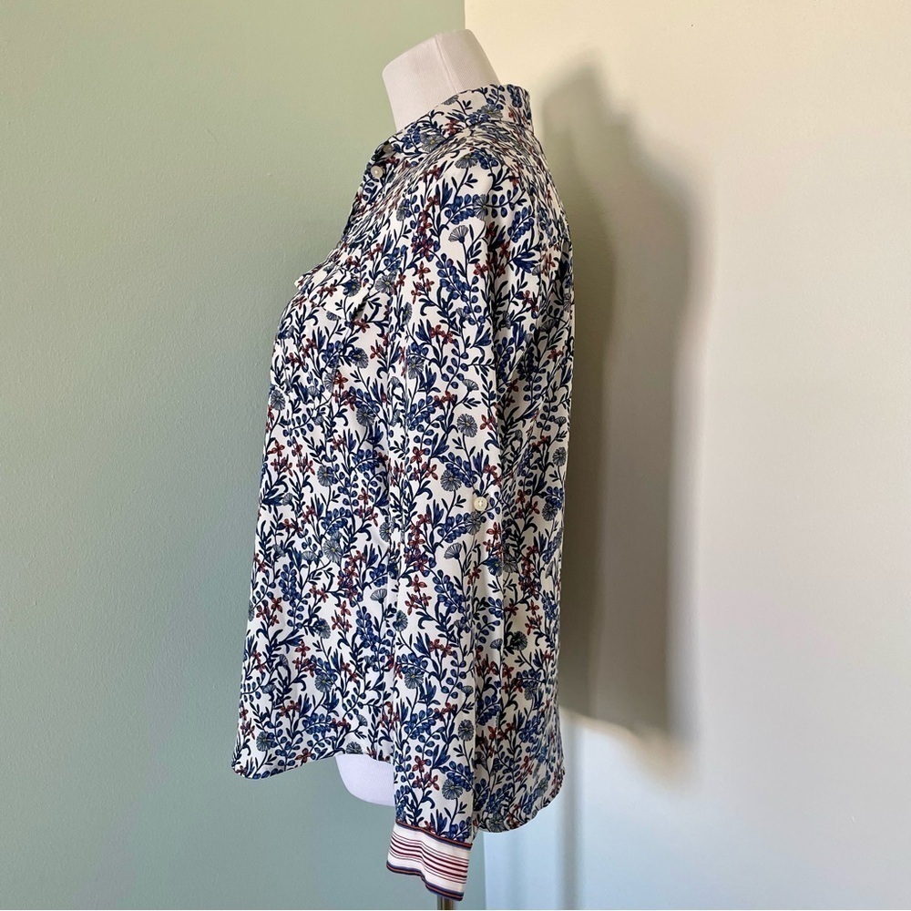 Loft Women’s Floral Button Down Blouse Size S - Picture 7 of 12
